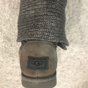 UGG Gray Knit Boots